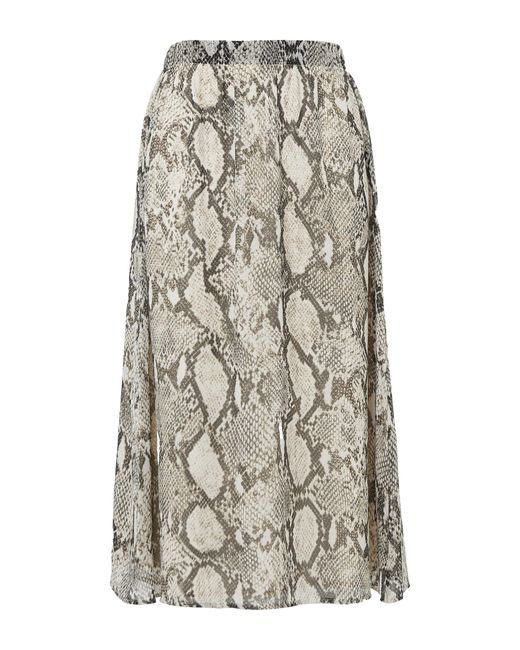 S.oliver Multicolor Rock mit Schlangen-Print und Viskosefutter helles beige 38