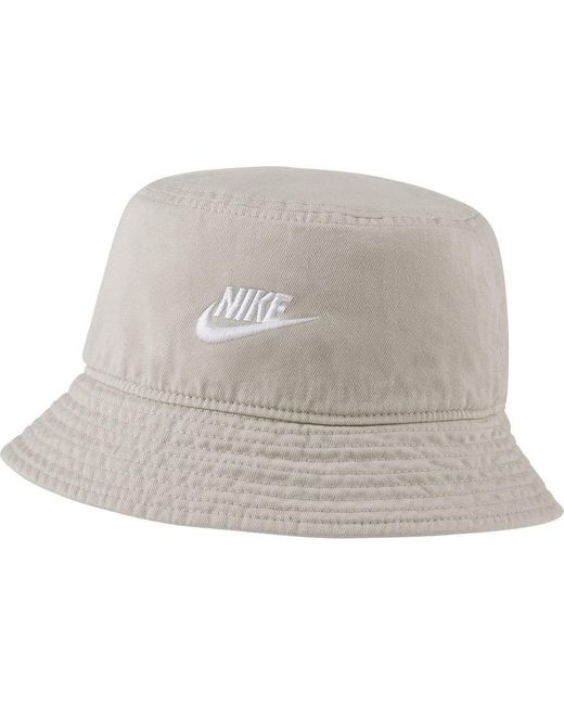 Nike Gray Adults Bucket Hat S/m Dc3967 072 Beige
