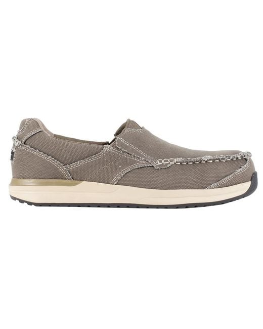 Rockport Gray Work Langdon Safety Toe Casual Work Slip-on for men