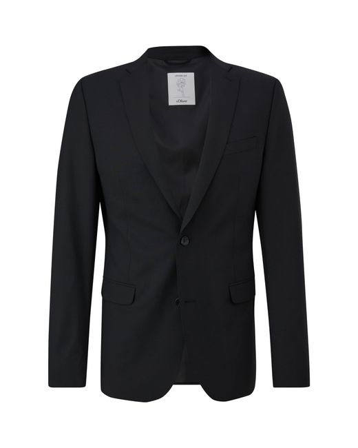 S.oliver 2149088 Business-Anzug Jacke in Black für Herren