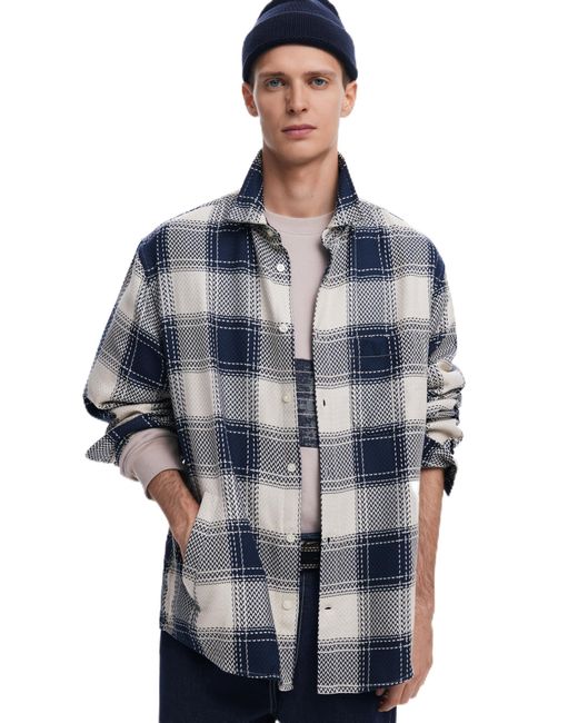 CAM_LUMBERJACK di Desigual in Blue da Uomo