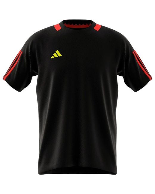 Adidas S Classic 3 Stripe Sereno T-shirt Black/red Xl for men