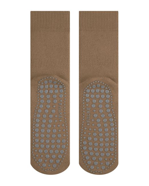 Falke Brown Homepads M Hp Cotton Wool Grips On Sole 1 Pair Grip Socks for men