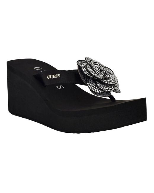 Guess Black Damani Wedge Sandal