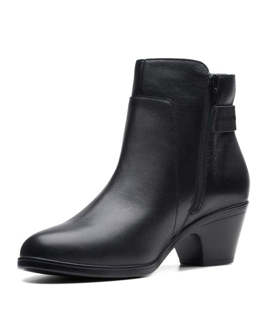 Clarks Black Emily 2 Holly Ankle Boot