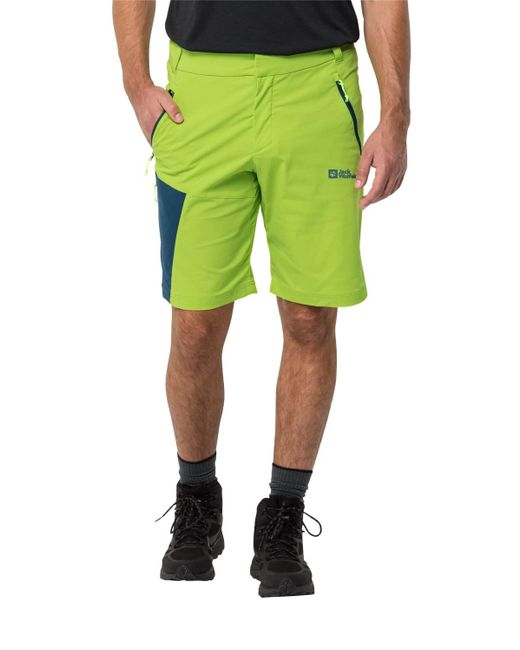 Jack Wolfskin GLASTAL M Shorts in Green für Herren