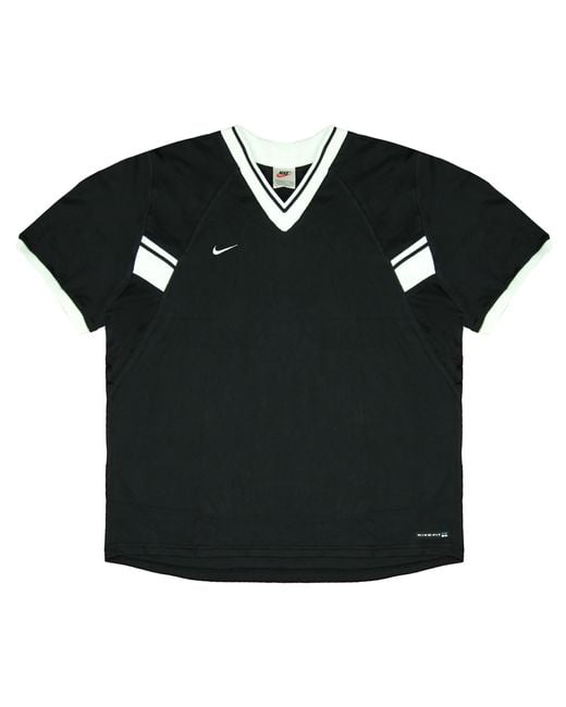 Nike Dri fit Training T shirt Short Sleeve V neck Black Gym Top 229326 010 Lyst UK