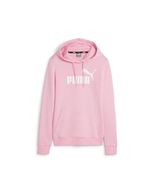 PUMA Ess Logo Hoodie Tr in het Pink
