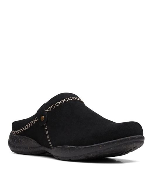 Clarks Black Roseville Echo Clog