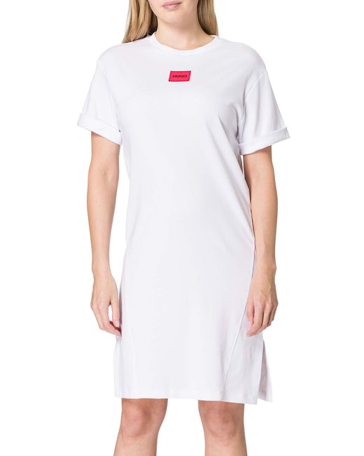 HUGO White Neyle_redlabel Jersey Dress
