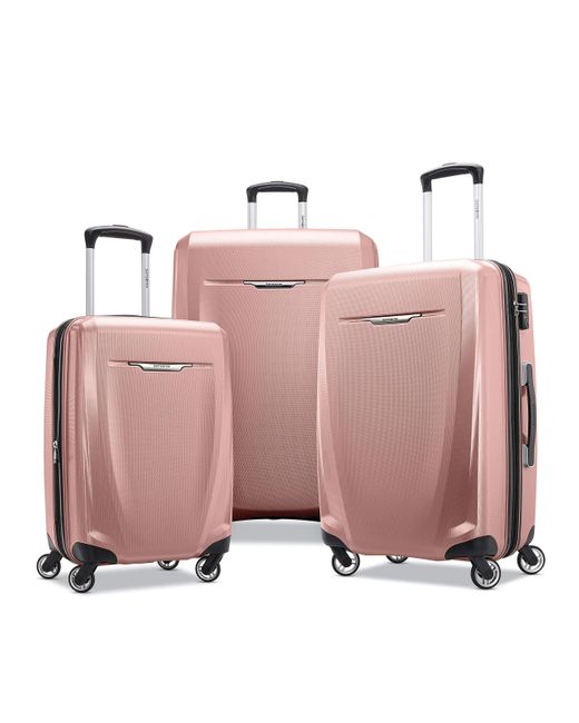 Samsonite Pink Winfield 3 Dlx Hardside Luggage