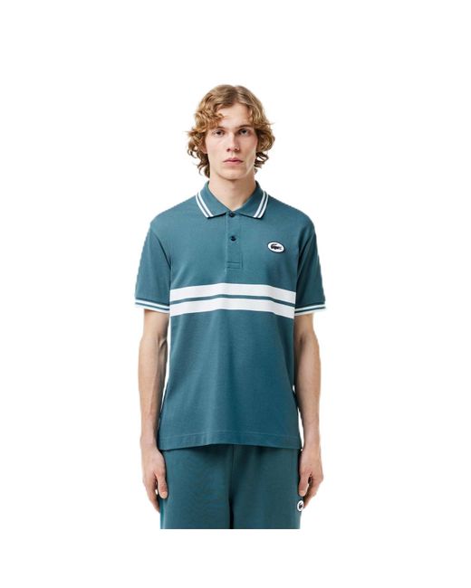 Lacoste Blue S Polo Shirt Green L for men