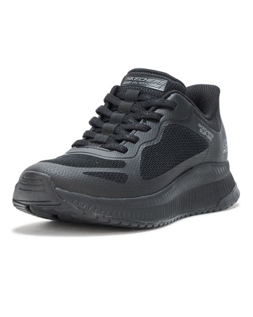 Skechers Black Bobs Squad 4 Staple Look Sneaker