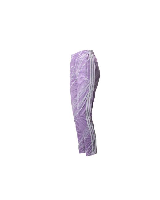 Adidas Purple Pantalon de survêtement Femme SST Graphic