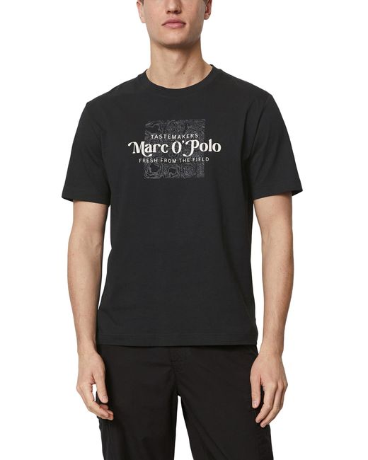 Marc O' Polo 423201251076 T-Shirt in Black für Herren