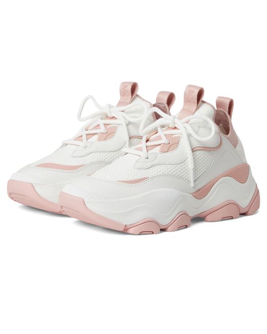 Michael Kors White Atlas Knit Trainer Sneaker