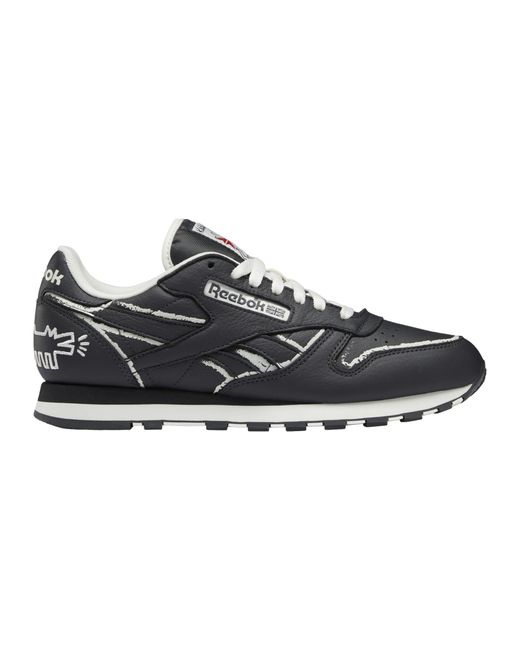 Reebok Schuhe - Sneakers X Keith Haring Classic Leather grauweissgrau in Black für Herren