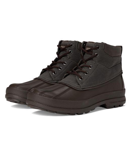 Sperry Top-Sider Black Cold Bay Chukka Cold Weather Boots 1 10 M (D) Leather/Rubber for men