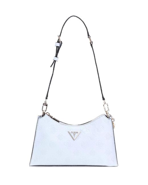 Guess Cresidia Top Zip Schoudertas in het White