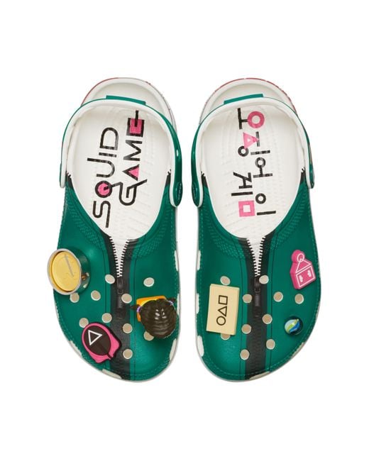 Zoccoli classici unisex per adulti Squid Game di CROCSTM in Green