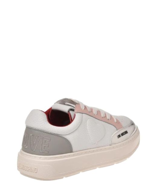 Love Moschino White Niedrige Sneakers JA15244G1IJC3