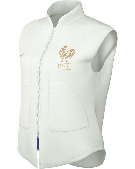 France Damen Sportswear CTY Utlty Repel Vest Gilet Nike en coloris White