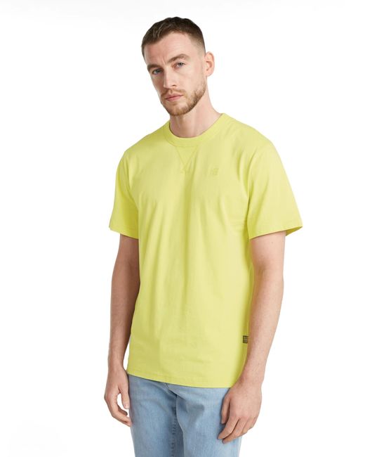 Nifous R T Camiseta G-Star RAW de hombre de color Yellow