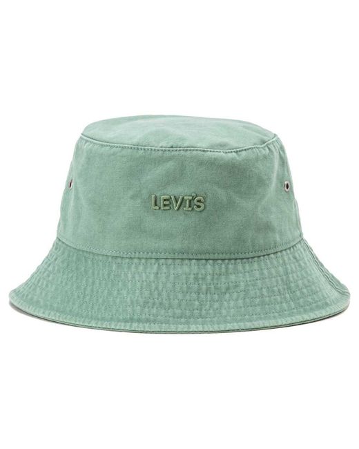Levi's Green Headline Logo Bucket Hat
