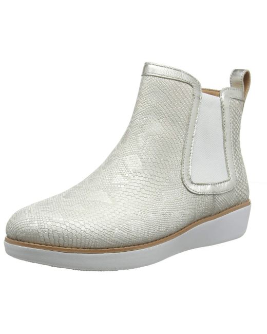 Fitflop Metallic Chai Python Print Ankle Boots