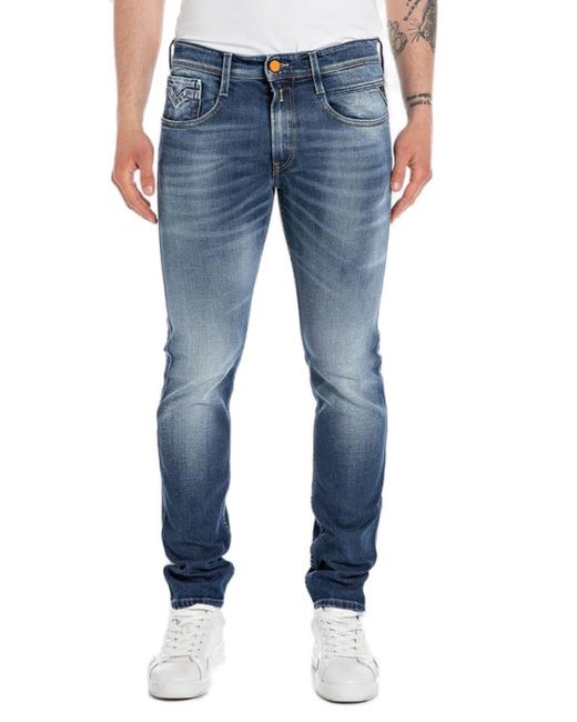 Jeans da uomo elasticizzati di Replay in Blue