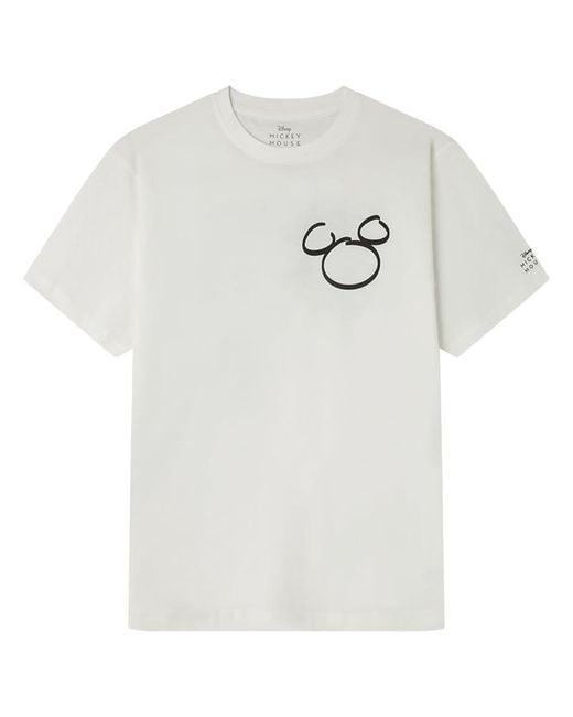 Mickey All Time Clasic SS Graphic T-Shirt. 100% BCI Cotton Camiseta De Algodón Springfield de hombre de color White