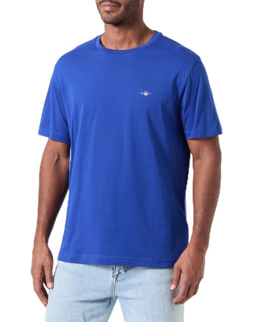 Gant Blue Printed Archive Shield T-shirt for men