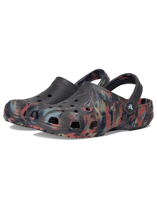 Zoccoli classici marmorizzati unisex per adulti di CROCSTM in Black