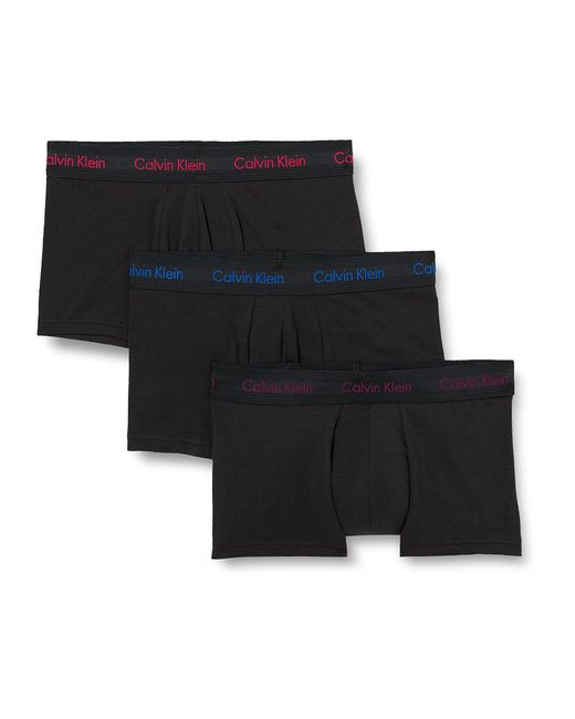 Calvin Klein Low Rise Trunk 3PK Badehose in Black für Herren