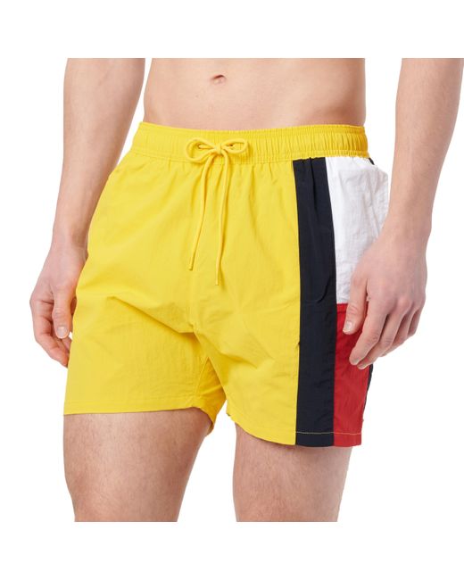 Bañador Hombre Medium Drawstring con cintura ajustable Tommy Hilfiger de hombre de color Yellow