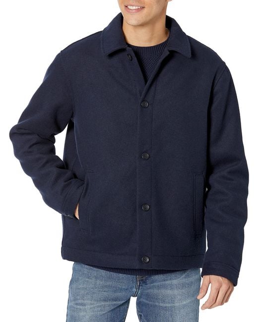 Amazon Essentials Bomberjacke Aus Wolle in Blue für Herren