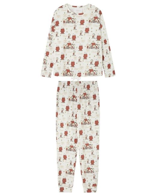 Pijama de ga Pantalón Largo Colección Multilicense Urban Women'secret de color White