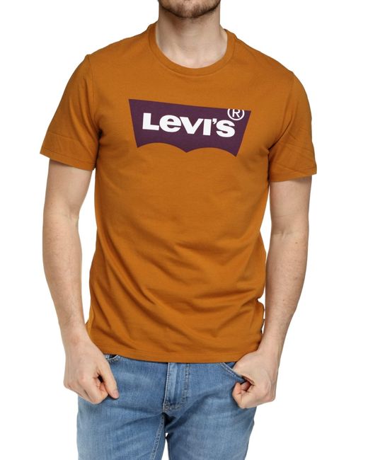 Levi's Orange Xx Chino Std Ii Graphic Crew Neck Tee for men