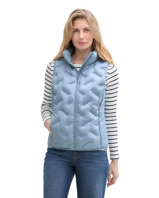 Tom Tailor Blue Blouson Jacke mit Kapuze im Stehkragen
