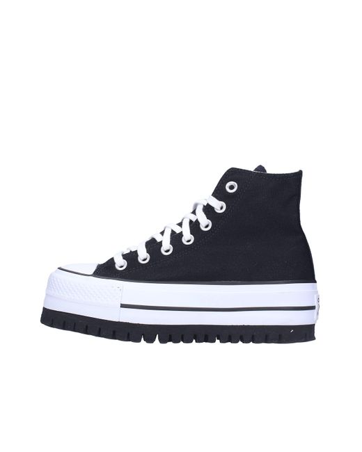 Converse C.t. All Star Lift Canvas Limited Edition Sneaker Black Treck 573062c Voor in het Blue