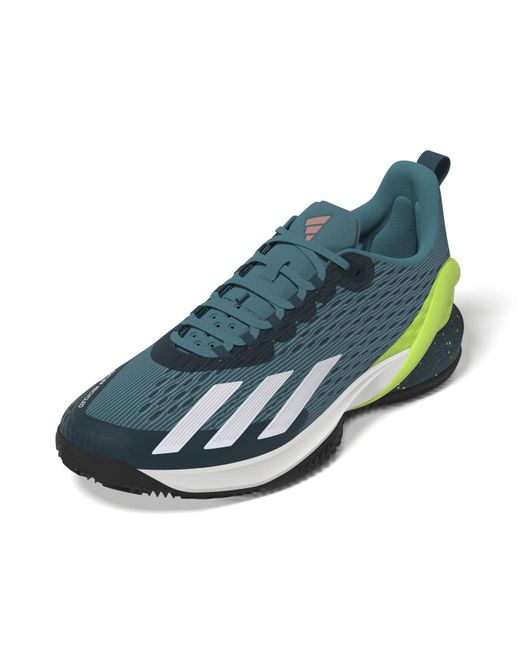 Adidas Blue Adizero Cybersonic M Clay Shoes-low for men