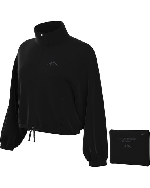 Damen Trail Rpl UV Jacket Chaqueta Nike de color Black