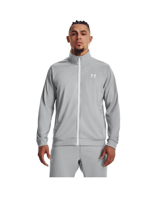 Under Armour Gray Sportstyle Tricot Jacket, for men