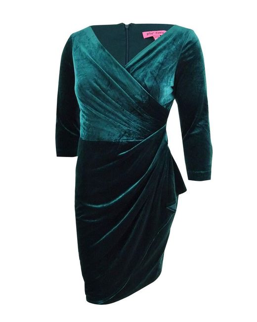 green velvet wrap dress plus size