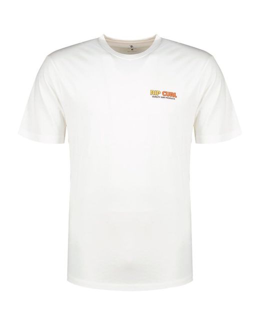 Surf Revival Lined Up Short Sleeve T-Shirt 2XL di Rip Curl in White da Uomo