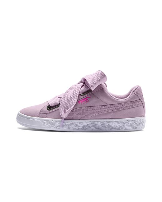 puma suede heart trainers