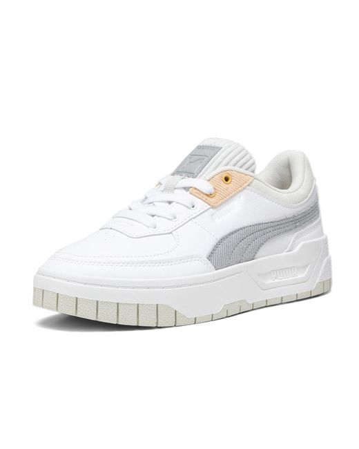 PUMA Womens Cali Dream Cc Lace Up Sneakers Shoes Casual - White, White, 6.5 Uk