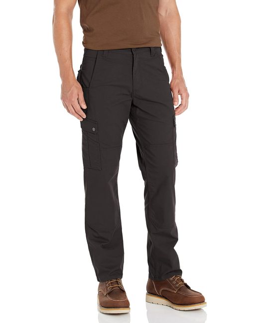 Carhartt Black Rugged Flex Relaxed Fit Ripstop Cargo Work Pant for men