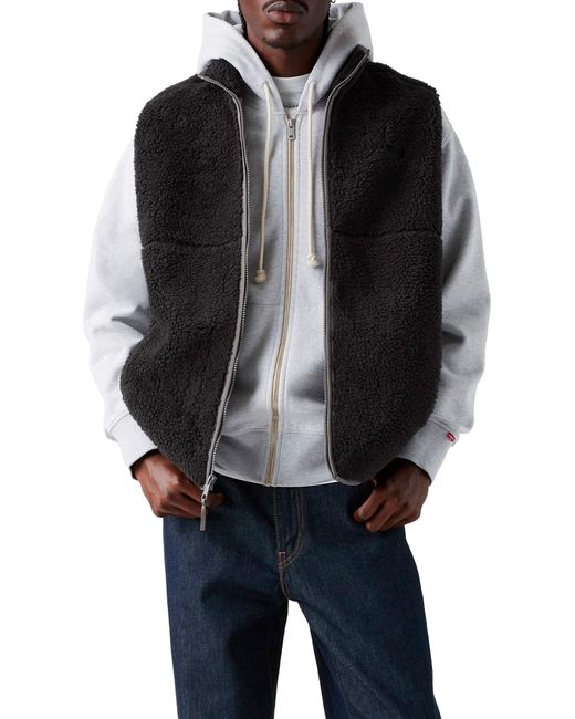 Levi's Black Summit Sherpa Vest for men