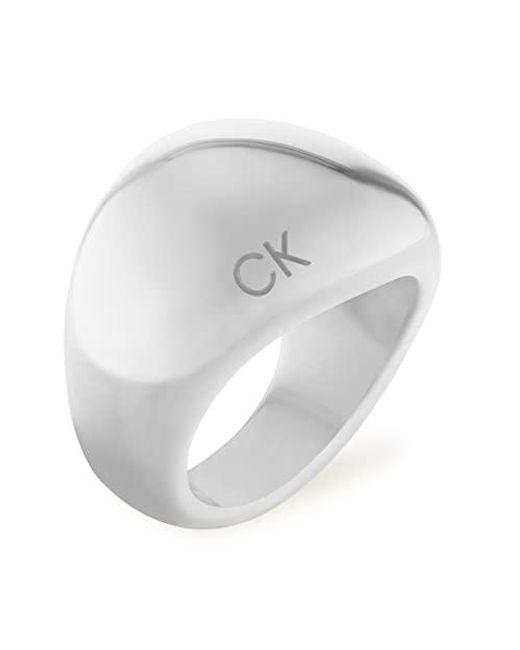 Calvin Klein Jewelry Stainless Steel Ring in White | Lyst